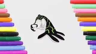 Ben 10 New Upgrade Attack Coloring Page for Kids, Coloring Book