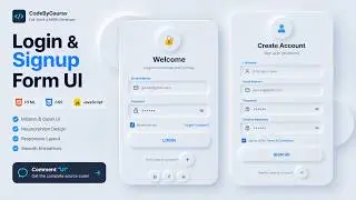 Build a Login & Signup Form using HTML CSS JS | Full Project