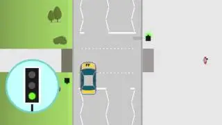 Traffic light controlled crossing