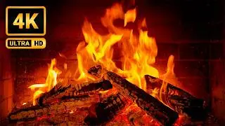 The Most Realistic Fireplace 4K 🔥Smooth Jazz Piano & Crackling Fire Sounds | 12 Hours