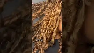 Honey Blonde Curly Hair !!