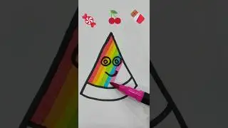multi colours 🌈🍒 #shorts #art #creative #drawing #youtubeshorts