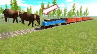 Hathiyon Ne Roka Train Ko  Indian bike driving 3D game🚂🚈🚉🚋