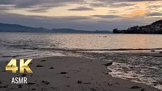 4K ASMR Nature Sounds - Relaxing Stream and Ocean Sounds for Sleep in Galicia Spain