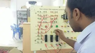 Two speed Two winding control of AC Motor