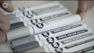 MOLOTOW&trade; Product Sessions #47 - AQUA COLOR BRUSH & BLACKLINER COMPLETE SET