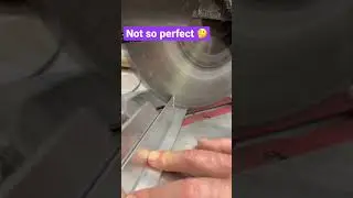 Cutting aluminium angle