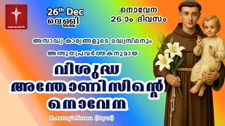 26 December|വിശുദ്ധ അന്തോണീസ് നൊവേന| Day 25 |St Antony's Novena VachanamTV Live Prayer #stantony