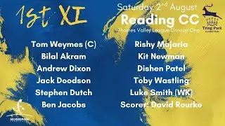 Tring Park 1st XI v Reading 2nd August 2025