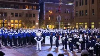 MTSU Band in Sundance Square tonight before tomorrow's Armed Forces Bowl.