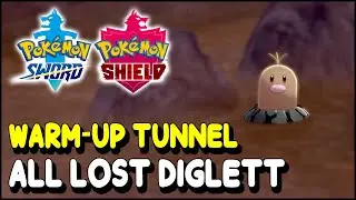 Pokemon Sword & Shield All Diglett Locations in Warm-Up Tunnel (The Isle of Armor DLC)