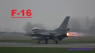 GENERAL DYNAMICS F-16 military fighter , Belgian Air Force , PART 1  full departure , EBOS