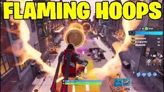 Fortnite downtown drop challenges.Jump through all 6 flaming hoops - Fishstick back board