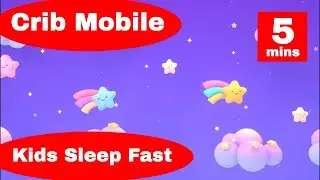 Crib Mobile Bedtime Video | Sweet Dreams Stars | Helps Babies Fall Asleep Fast
