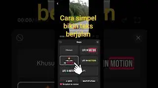 Cara simpel bikin teks berjalan di video kamu, nonton sampai habis yaa #tutorial #tipspraktis #teks