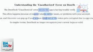 Как исправить ошибку &laquo;Неавторизованное&raquo; приложение DoorDash &mdash; сброс сеанса и смена пароля