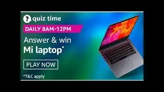 Amazon Quiz Answers Today | Amazon Quiz | Quiz Time Mornings With Amazon | Quiz Mania