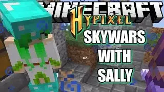 MINECRAFT LET'S PLAY HYPIXEL SKYWARS WITH SALLY | RADIOJH GAMES
