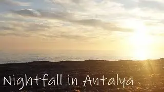 Sonnenuntergang am Meer in der Türkei