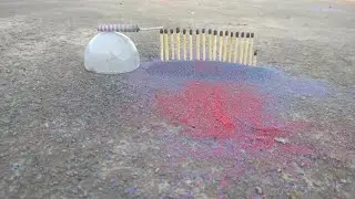 Matchsticks chain reaction Domino vs murga crackers | matchstick video