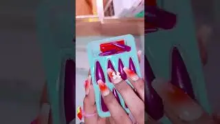 fake nails in purple for you  #asmr #nails #tingly@nailsgallery1