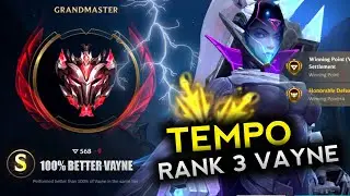 RANK 3 VAYNE - New Best TEMPO Build&Runes in Wild Rift | Enyav