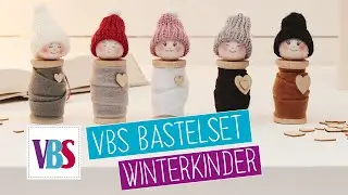 Kreative Idee für Weihnachten -  Bastelset Winterkinder