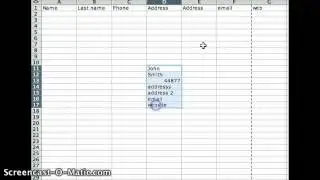 Collumns to Rows in excell for an Indesign Data Merge