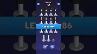 Nut Sort Level 1986 - Color Puzzle Game by Kiwi Fun #games #puzzle #NutSort #NutSortSolution