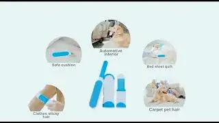 Pet Hair Remover Lint Roller Brush Double Sided Electrostatic Cleaner for Cloth, Sofa & Pet Fur