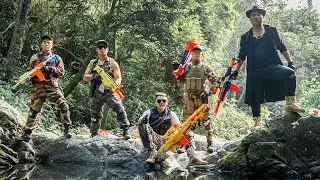 Nerf Guns War : Captain Police Of SEAL TEAM Attack Deal Dark Leader Dangerous Criminal Group