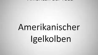 How to say American bur-reed in German?
