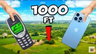 Nokia vs i phone 1000 feet drop test( unexpected😨😨😨👈👎