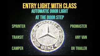 Van Outdoor Step Lighting, Automatic Classy Mercedes Light on a T1N Sprinter Van!