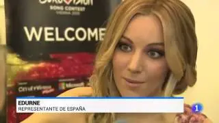 Edurne se sit&uacute;a entre los diez primeros favoritos