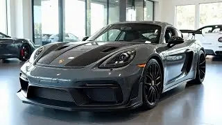 First Look: 2026 Porsche 718 Cayman GT4 RS (500hp) in Arktikgrau | CarMax Visual Review