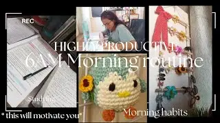 6AM Morning routine as a 12th grader preparing for board exams || Healthy morning habits|| Nehaverse