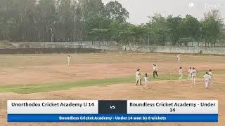 Unorthodox Cricket Academy U 14 vs Boundless Cricket Academy - Under 14 Live Cricket Match | Super S