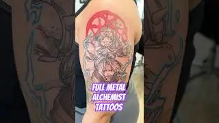 Full Metal fan?! Some FMA tattoos I&rsquo;ve had the pleasure of making. I specialize in anime tattoos ✨