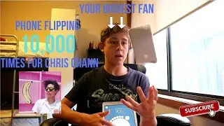 Phone flipping 10,000 times for Chris Chann (WORLD RECORD)