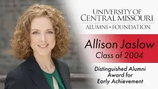 UCM 2022 Distinguished Alumni Award for Early Achievement - Allison Jaslow