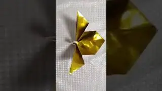 #golden crane##how to make iwaizuru (arranged paper crane)##origami##paper craft## use free time#