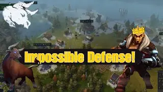 Northgard OX Clan Defense Surviving Against Impossisble odds!