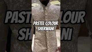 Lastest #Designer Sherwani for #marriage. #Groom #wedding dress. Pastel color #sherwani for #dulha