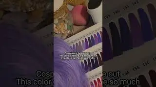 Always getting the wig color right #cosplay #cosplayer #wigstyling