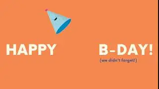 Happy birthday (B-day) Zoom Virtual Background form for FREE USE!