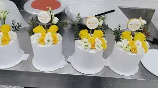 Whip cream and fresh flower/ cake decorating tuturial