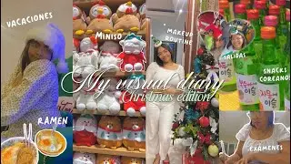 ⊹₊🎄 vlogmas en ENERO lol. —my visual diary ep. 5 ~ exámenes, ramen, salidas, rutina de maquillaje ⭑