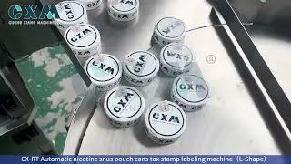 Want automatic labeling for snus cans with corner placement?
