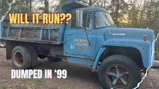 Will it run???   1970s International Dump truck revival...parked since 1999